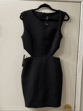 Marciano Black Cutout Bodycon Mini Dress